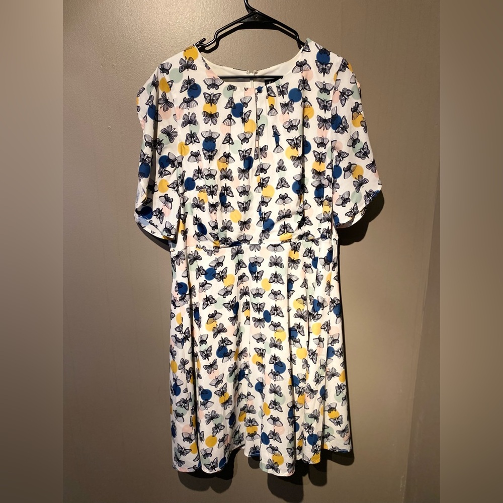 Eloquii Relaxed Maxi Dress white Size 16